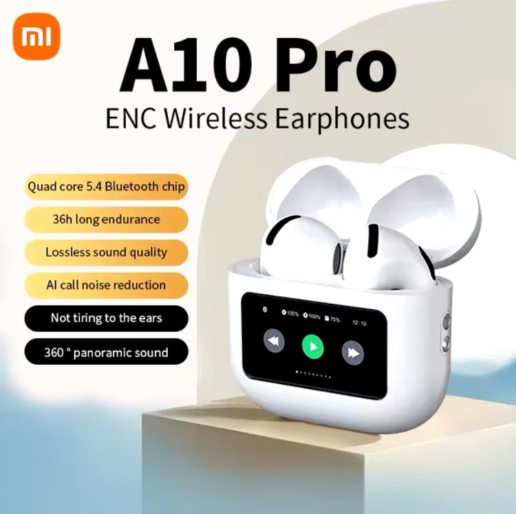 Xiaomi A10Pro Bluetooth wireless earphones with digital HiFi audio quality Smart protective case Sports headphones for sleep