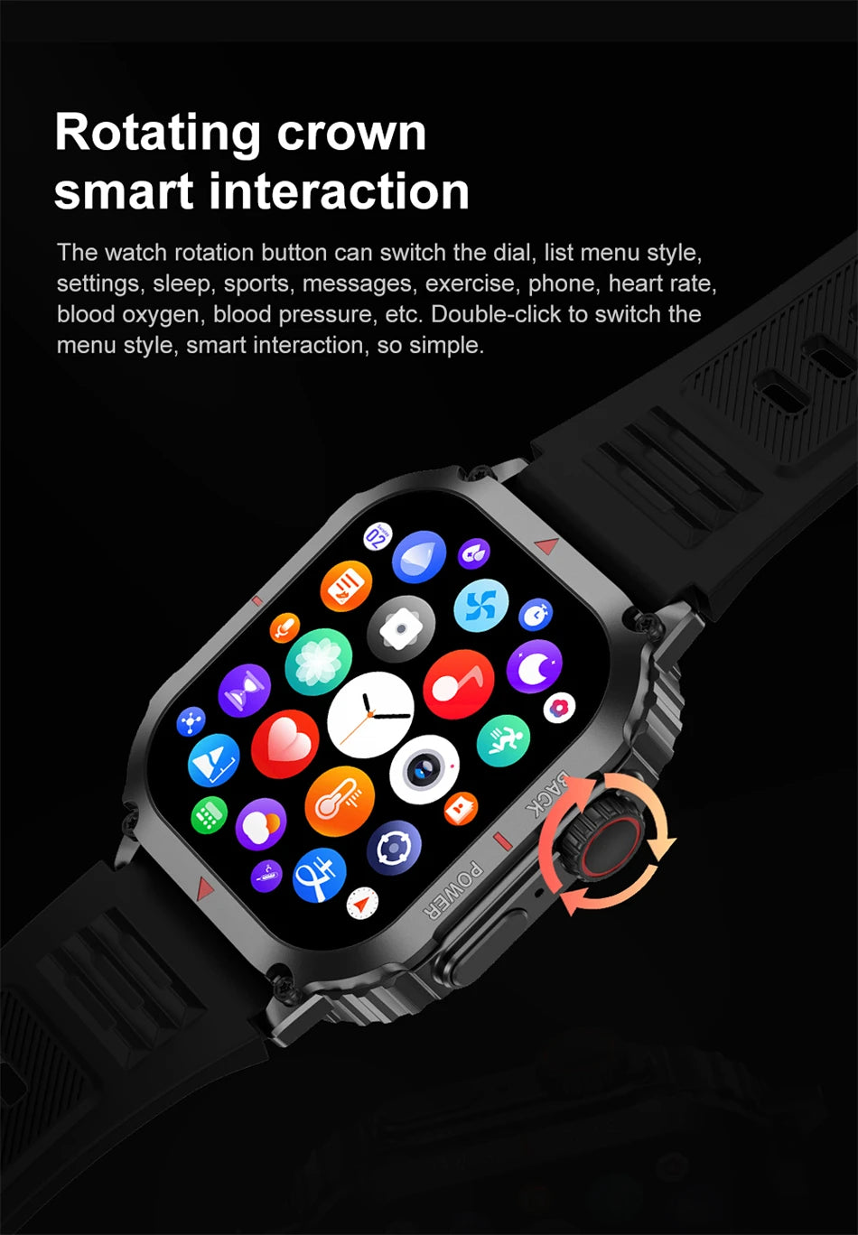 2024 New Smart Watch Men GPS Sport Siri voice Heart Rate Blood Sugar Fitness Watches Bluetooth Call Smartwatch For Huawei Xiaomi