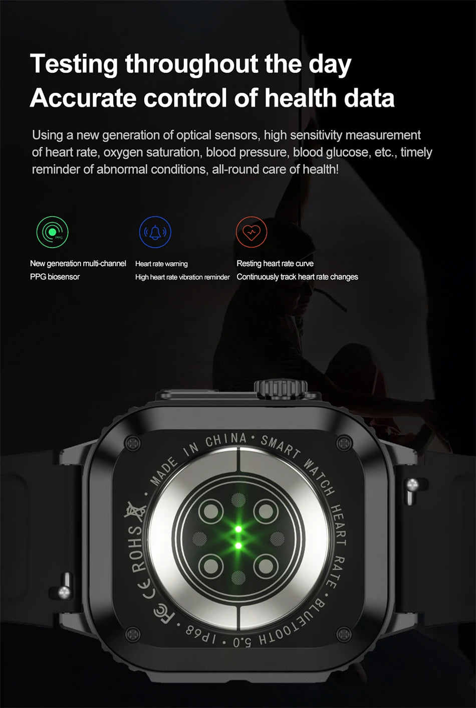 For Huawei Xiaomi NFC Smart Watch Men AMOLED HD Screen Heart Rate Health Tracker Bluetooth Call IP68 Waterproof Smartwatch 2024