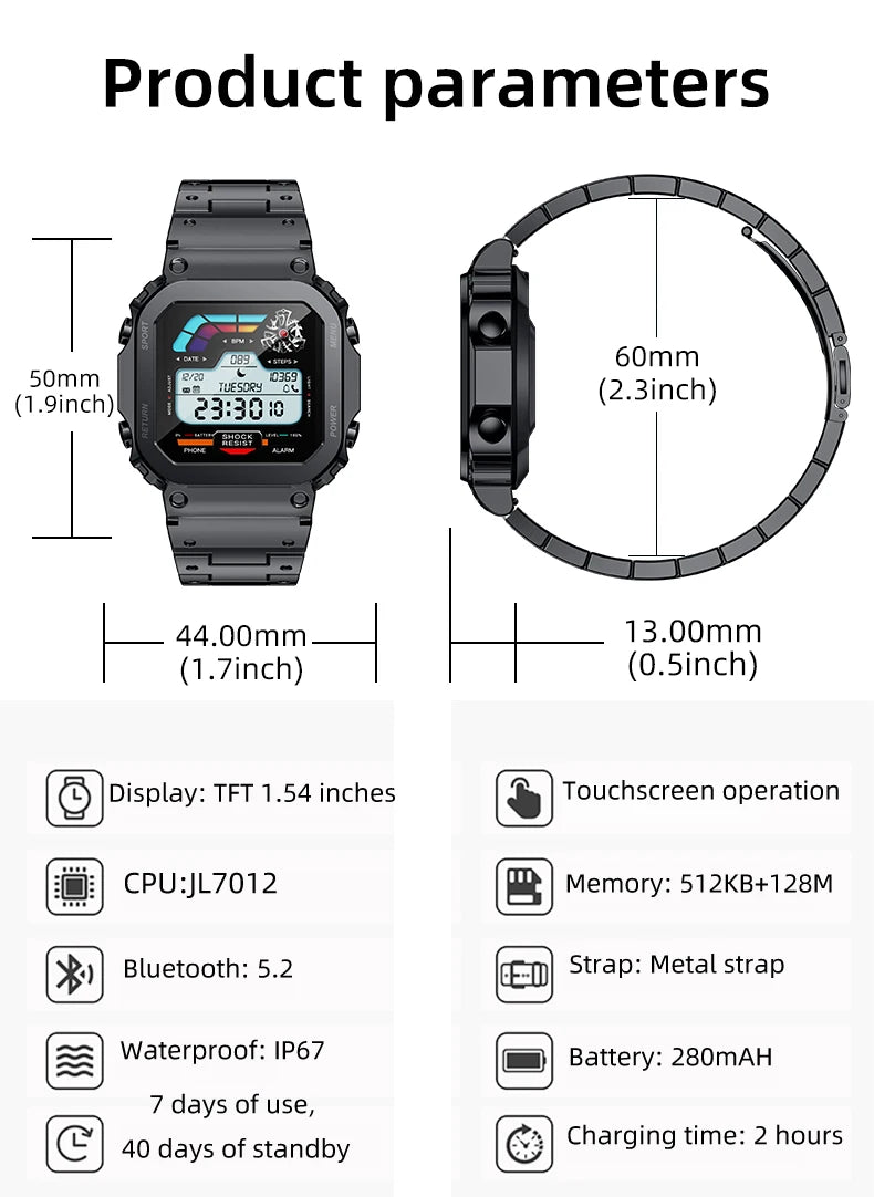 Smart Watch Man 2024 Original Smartwatch Aiweile AW39 For Huawei Xiaomi Sports Modes Bluetooth Call Gift DIY Watch Face pk fit 3