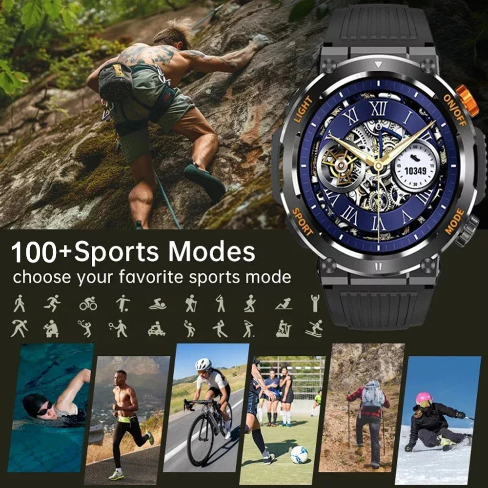 New Smart Watch Men For Android iOS IP67 Waterproof Sport Fitness Watch Bluetooth Call Heart Rate Health Monitor Smartwatch 2024