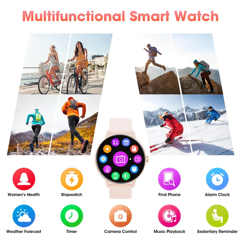 Karchilor 2024 Women'S Smartwatch Bluetooth Call 1.39 Touch Screen smart watches for men Health MonitoringIp67Waterproof Fitness