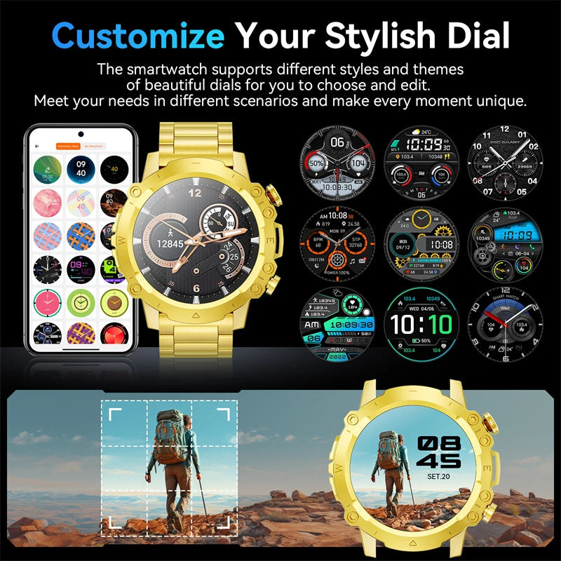 smart watches for men 2024 Women'S Smartwatch Bluetooth Call 1.46 High-Definition Screen  Fitness Sports Waterproof Health