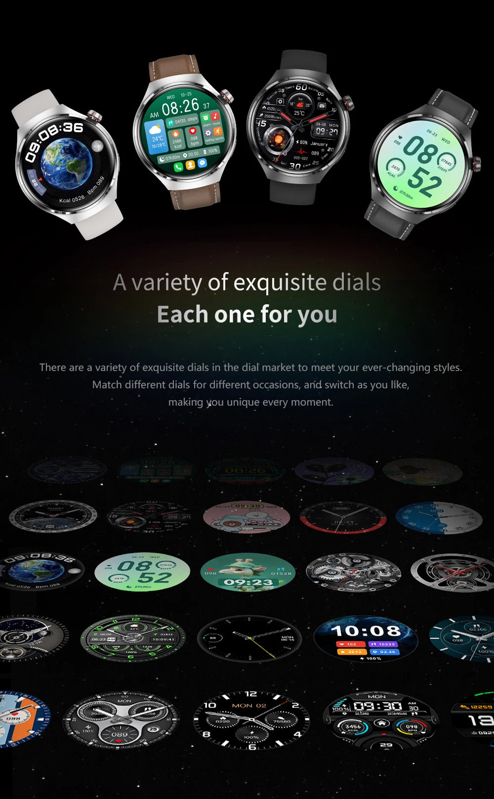 2024 New GPS Track Smart Watch Men 360*360 HD Screen Heart Rate NFC Clock Bluetooth Call High Quality SmartWatch For Android+Box