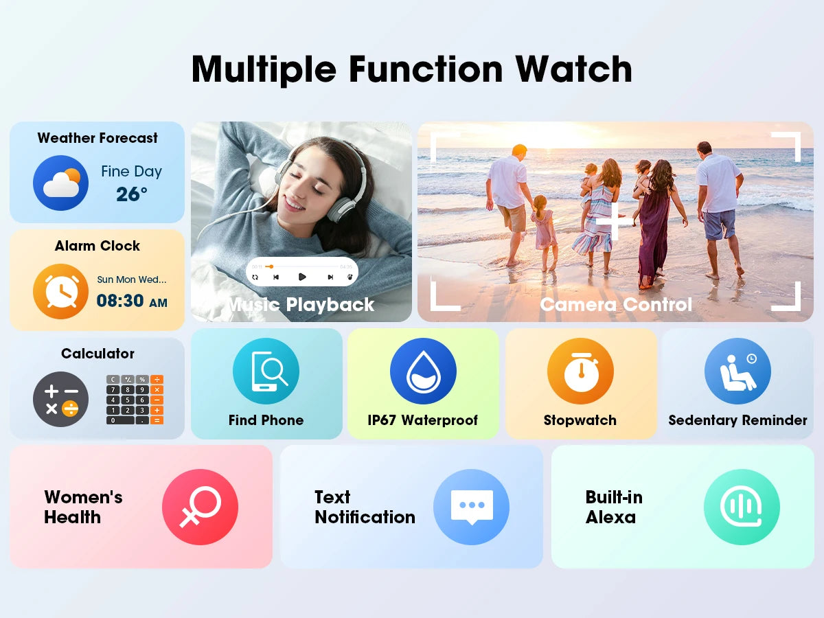 Karchilor 2024 Women'S Smartwatch Bluetooth Call 1.39 Touch Screen smart watches for men Health MonitoringIp67