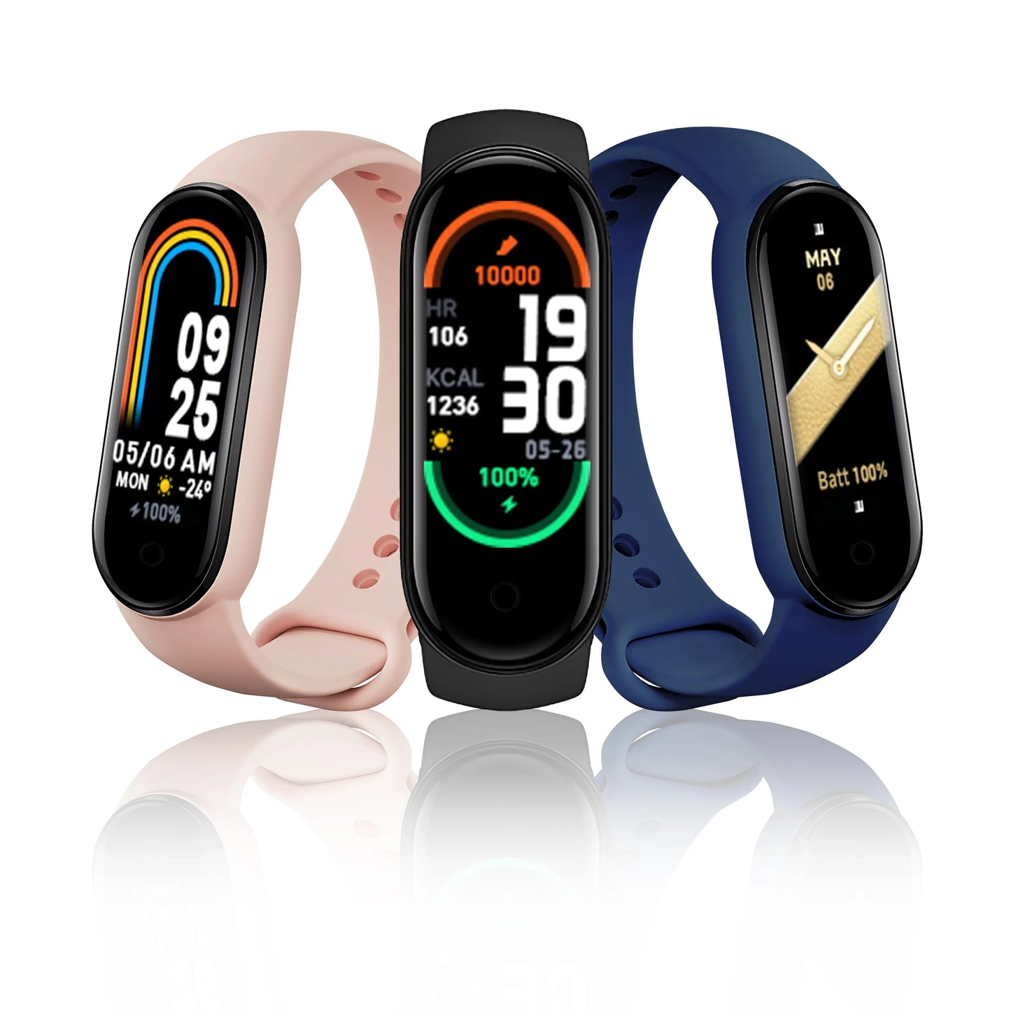 M6 Band Smart Watch Men Women Smartwatch Heart Rate Sports FitnessTracking Bracelet for Apple Xiaomi Mi Smartband Watches Xfcs