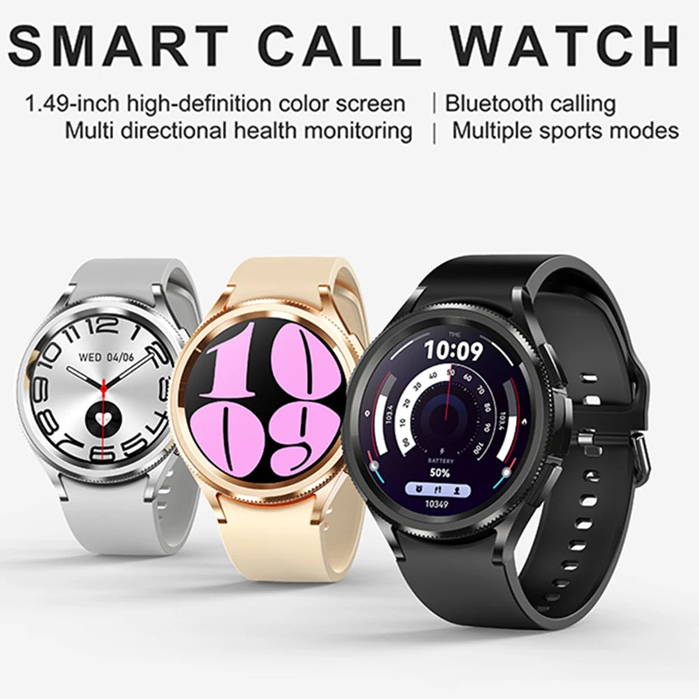 1.46 Inch Large Screen Smartwatch Men Voice Assistant Waterproof Sports Fitness Tracker Bluetooth Call Smart Watch Men 2024 New