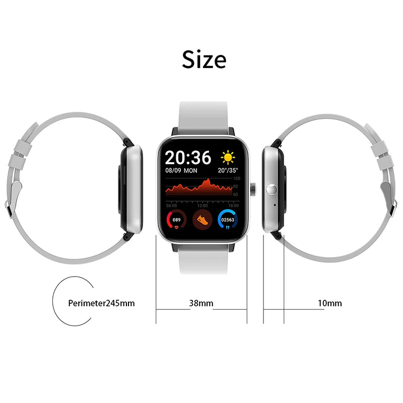 2024 New Smart Watch Men Blood Oxygen Monitoring Sports Fitness Watch Man Woman Body Temperature Monitor Smart Watch For Xiaomi