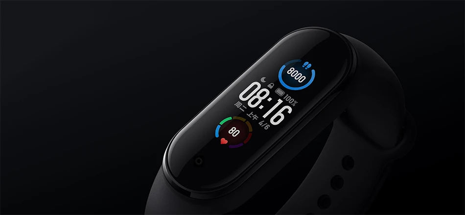 Xiaomi Mi Band 6 Smart Wristband AMOLED Blood Oxygen Fitness Traker Heart Rate Bluetooth Waterproof Miband 5