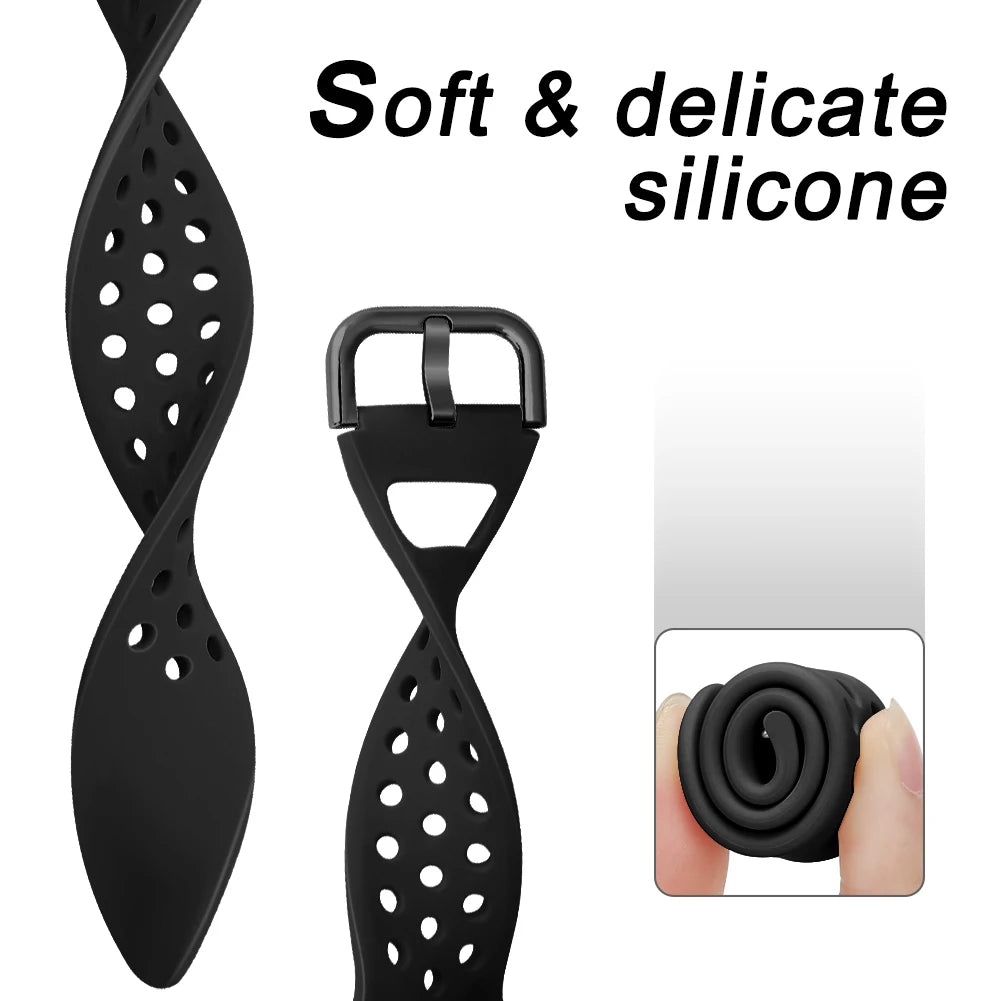 Silicone Strap For Apple Watch Series 9 8 7 41mm 45mm Band Ultra/Ultra 2 49mm Bracelet For Apple Watch SE 7 6 5 40mm 44mm Correa