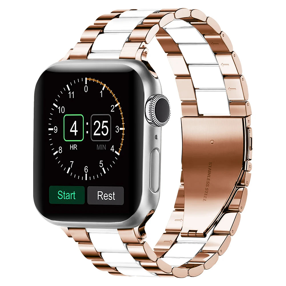 Metal Strap For Apple watch 10 46mm 42mm Ultra 49mm 9 8 7 45mm 41mm steel replacement band For iwatch 6 5 4 3 SE 44mm 42mm 40mm