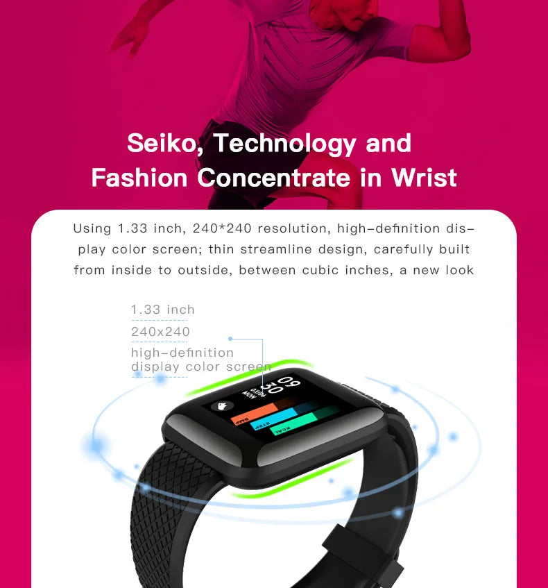 Smart Watch Men Heart Rate Sleep Monitor Call Reminder Silicone Band Waterproof Smart Digital Watch For Women Kids For Xiaomi