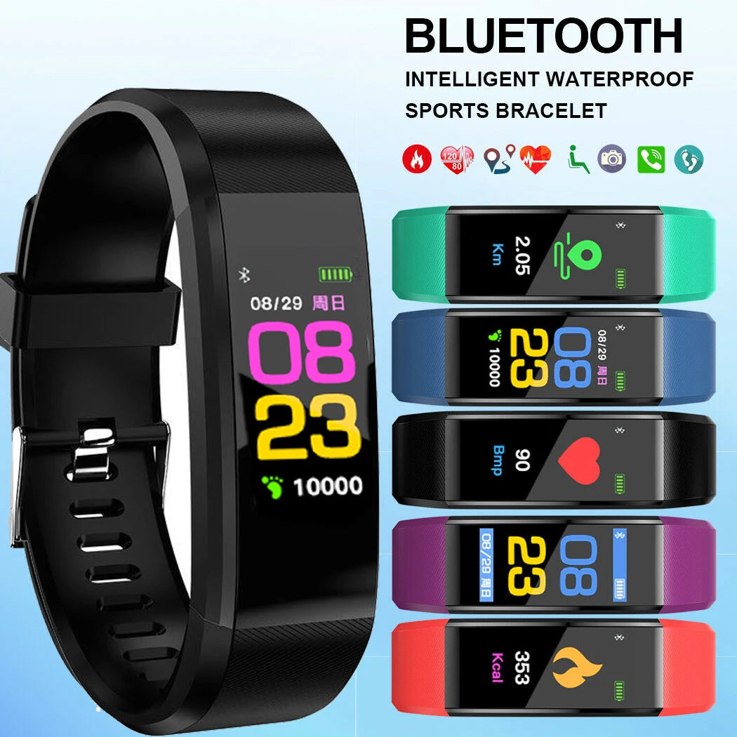 Men's Sports Wristbands Women Bracelet Smart Watch Fitness Heart Rate Pedometer Waterproof Smart Bracelet Smartwatch