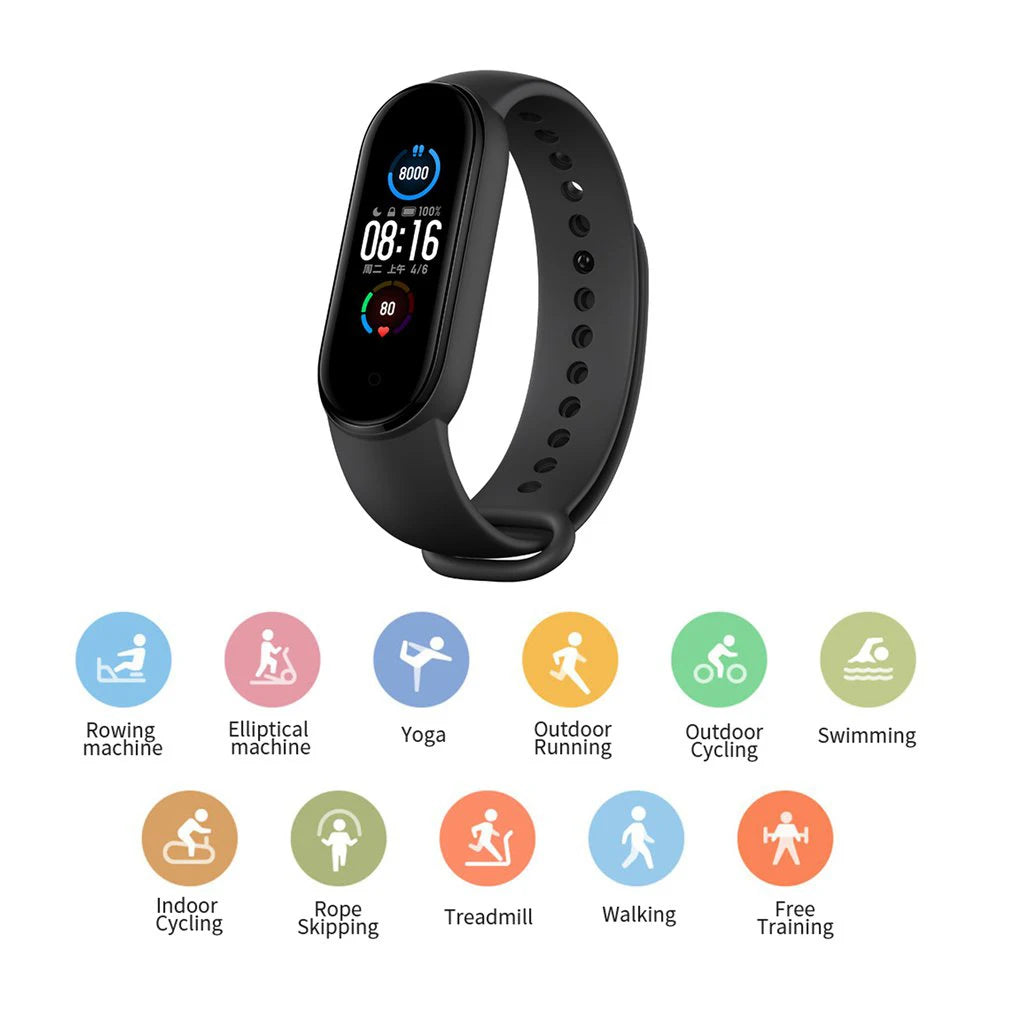 Xiaomi Mi Band5 Smart Wristband Heart Rate Fitness Tracker Bluetooth Sport Bracelet AMOLED Screen Mi band 5