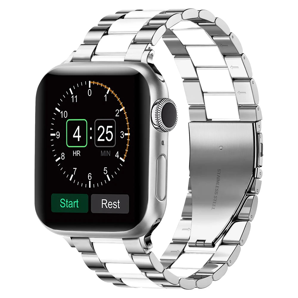 Metal Strap For Apple watch 10 46mm 42mm Ultra 49mm 9 8 7 45mm 41mm steel replacement band For iwatch 6 5 4 3 SE 44mm 42mm 40mm