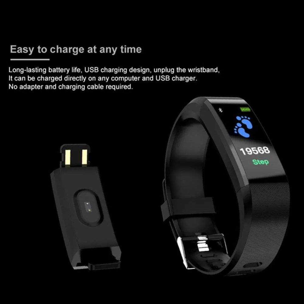 Men's Sports Wristbands Women Bracelet Smart Watch Fitness Heart Rate Pedometer Waterproof Smart Bracelet Smartwatch