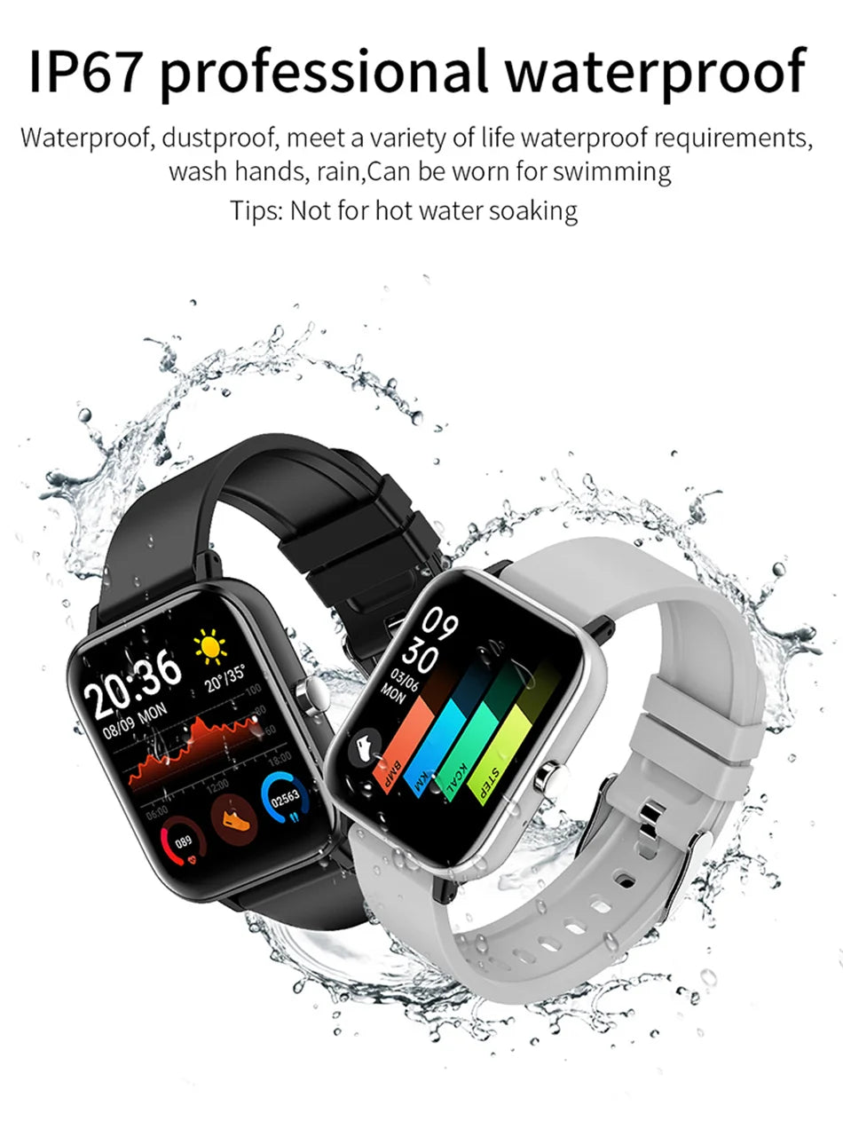 2024 New Smart Watch Men Blood Oxygen Monitoring Sports Fitness Man Woman Body Temperature Monitor Smart Watch For Android IOS