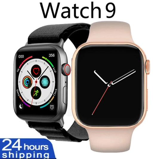 2024 New Watch 9 Smart Watch Fitness Women Always Display Body Temperature NFC Men Sports Series 8 Original smartwatch for Apple