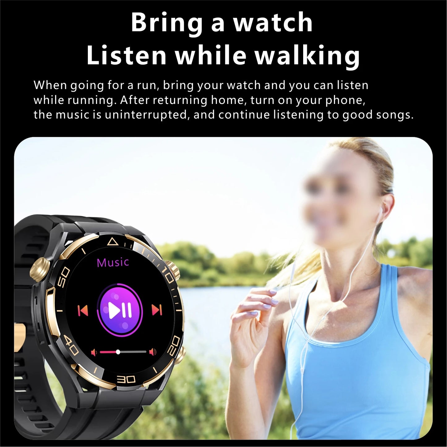 2024 Smart Watch Men 4GB ROM Bluetooth Call NFC IP68 Waterproof GPS Track AI Voice Assistant Women Smart Watch For Huawei Xiaomi