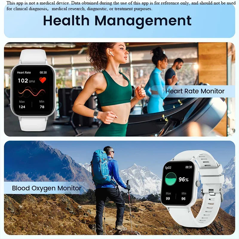 Smart Watch men full touch screen Wireless call Watches blood oxygen heart rate stopwatch sports fitness watch smartwatch women