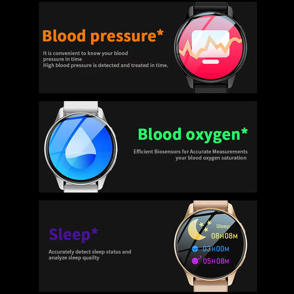 T2 PRO Smart Watch 1.28 Inch Screen Smart Watches IP67 Waterproof Smartwatch Fitness Tracker Heart Rate Blood Oxygen Monitoring