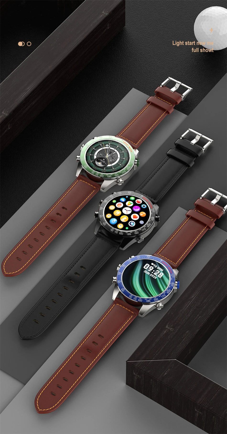 400mAh Large Battery Men Smartwatch 466*466 AMOLED HD Screen Health Monitoring Waterproof Bluetooth Call SmartWatch Men 2024 New