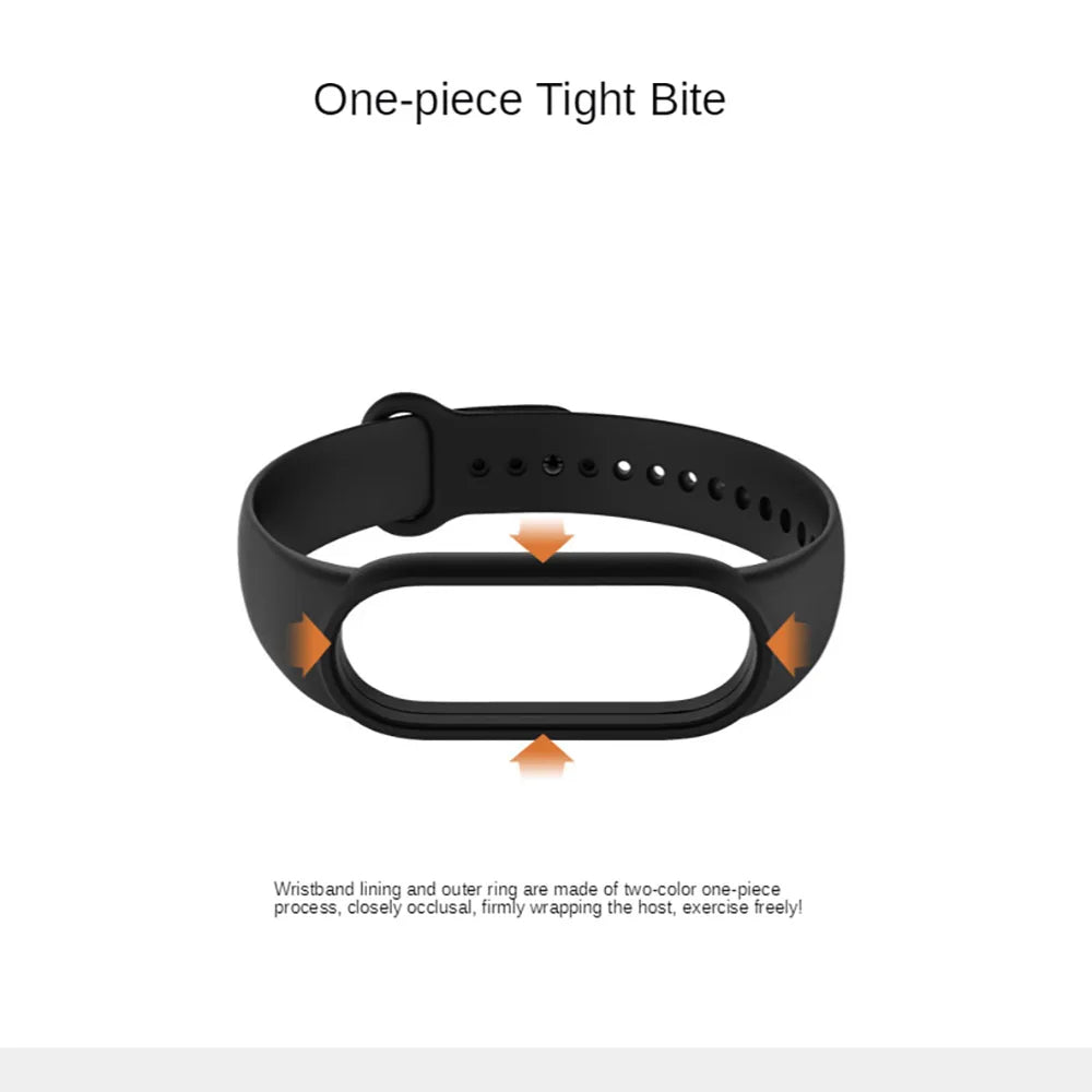 2023 New Watchband For Mi Band 5 Bracelet Xiaomi Mi Band 6 Strap Silicone Sport Replacement Wristband Smartwatch Accessories