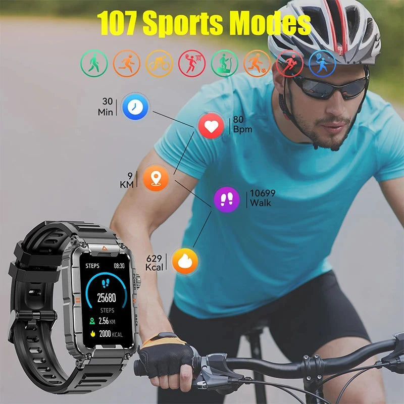 2024 New GPS Smart Watch for Men Bluetooth Call Health Monitoring Smart Watches AI Voice Sports Waterproof Men's Smartwatches