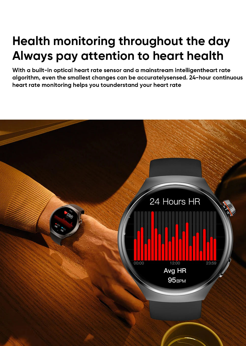 For Huawei GT4 PRO Smart Watch Men Watch 4 Pro AMOLED HD Screen Bluetooth Call GPS NFC Heart rate BloodSugar SmartWatch 2024 New