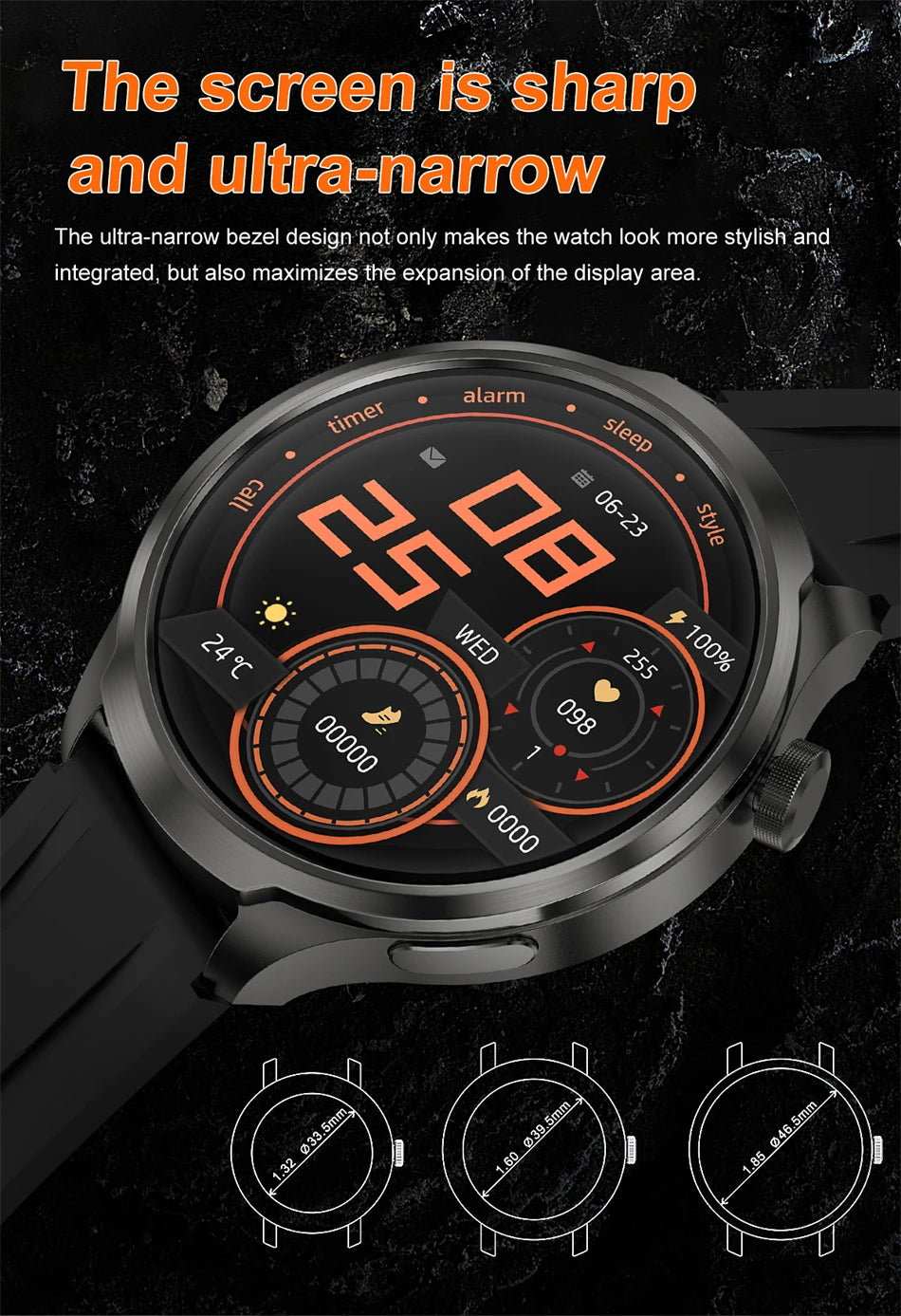 For HUAWEI Sports Waterproof Smart Bracelet Men Watch GPS NFC Compass 1.85 inch AMOLED Screen Bluetooth Call Smartwatch 2024 New