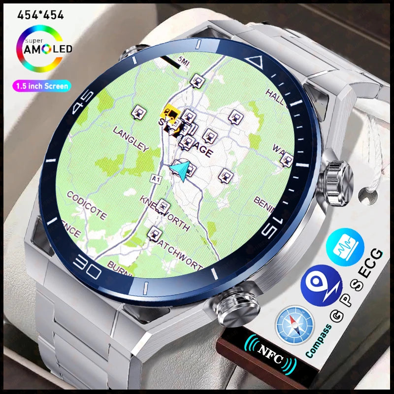 For Huawei Ultimate Watches NFC Smartwatch GPS Tracker Motion Bracelet Fitness ECG PPG Bluetooth Call Smart Watch Men 2024 New