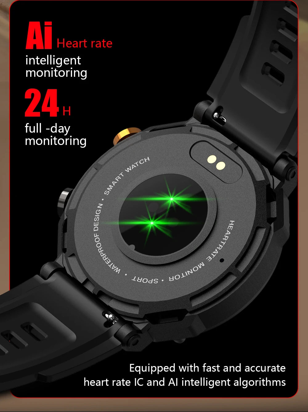 2024 Original Military Smartwatch Bluetooth Call Fitness Sports Waterproof Smart Watch for Men Women Xiaomi Apple Android Phones