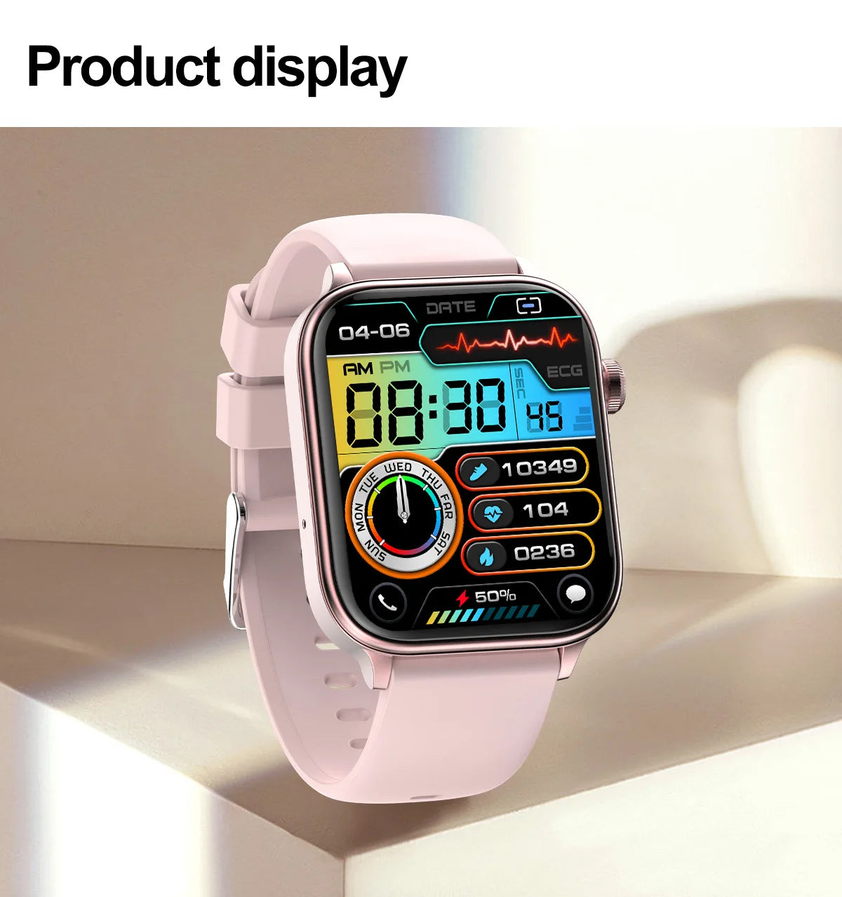 2024 New Smart Watch Bluetooth Call Sports Mode Step Counting Reminder Function Smart Watch Sports Model