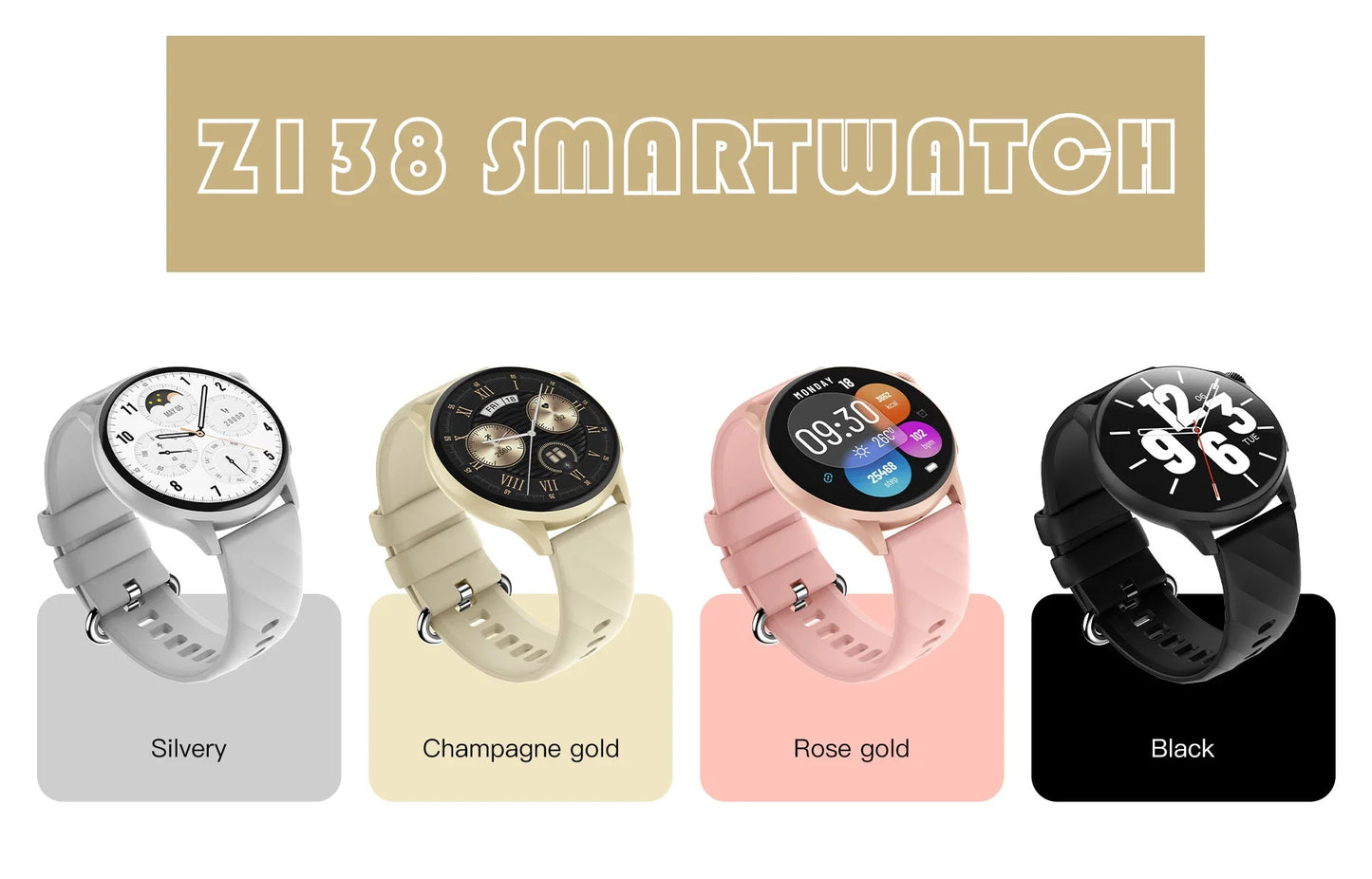 2024 Popular Round Screen Smart Watch Z138 Latest Design for Men Women Health Sports Couple Watch reloj hombre Digital Watch