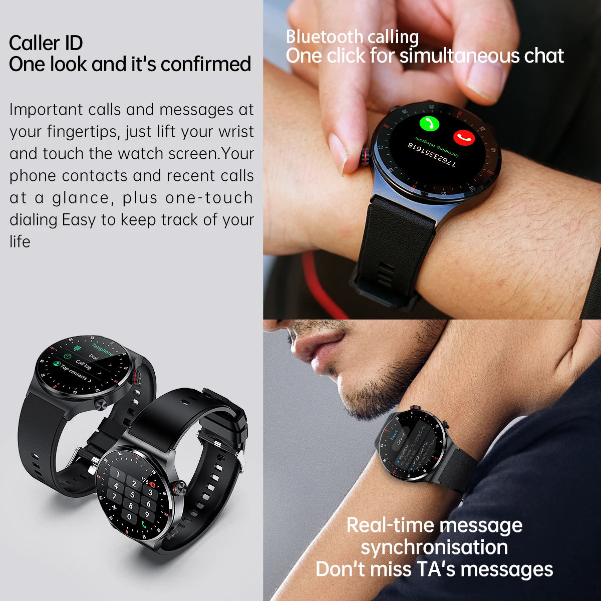 2024 New GPS ECG+PPG Bluetooth Call Smart Watch Men Sports Health NFC Waterproof Custom Watches Men Smartwatch For HUAWEI Xiaomi