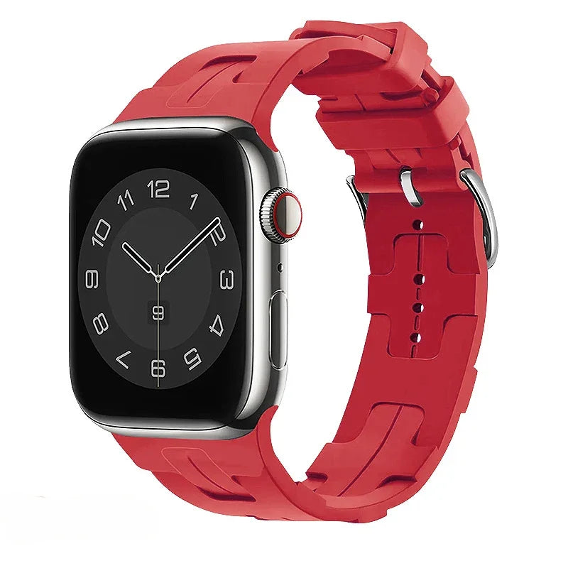 Silicone Strap For Apple Watch 9 8 7 45mm 41mm Ultra 2 49mm Sports Bracelet Belt  iWatch Series 6 5 4 3 SE2 44mm 42mm 40mm Band