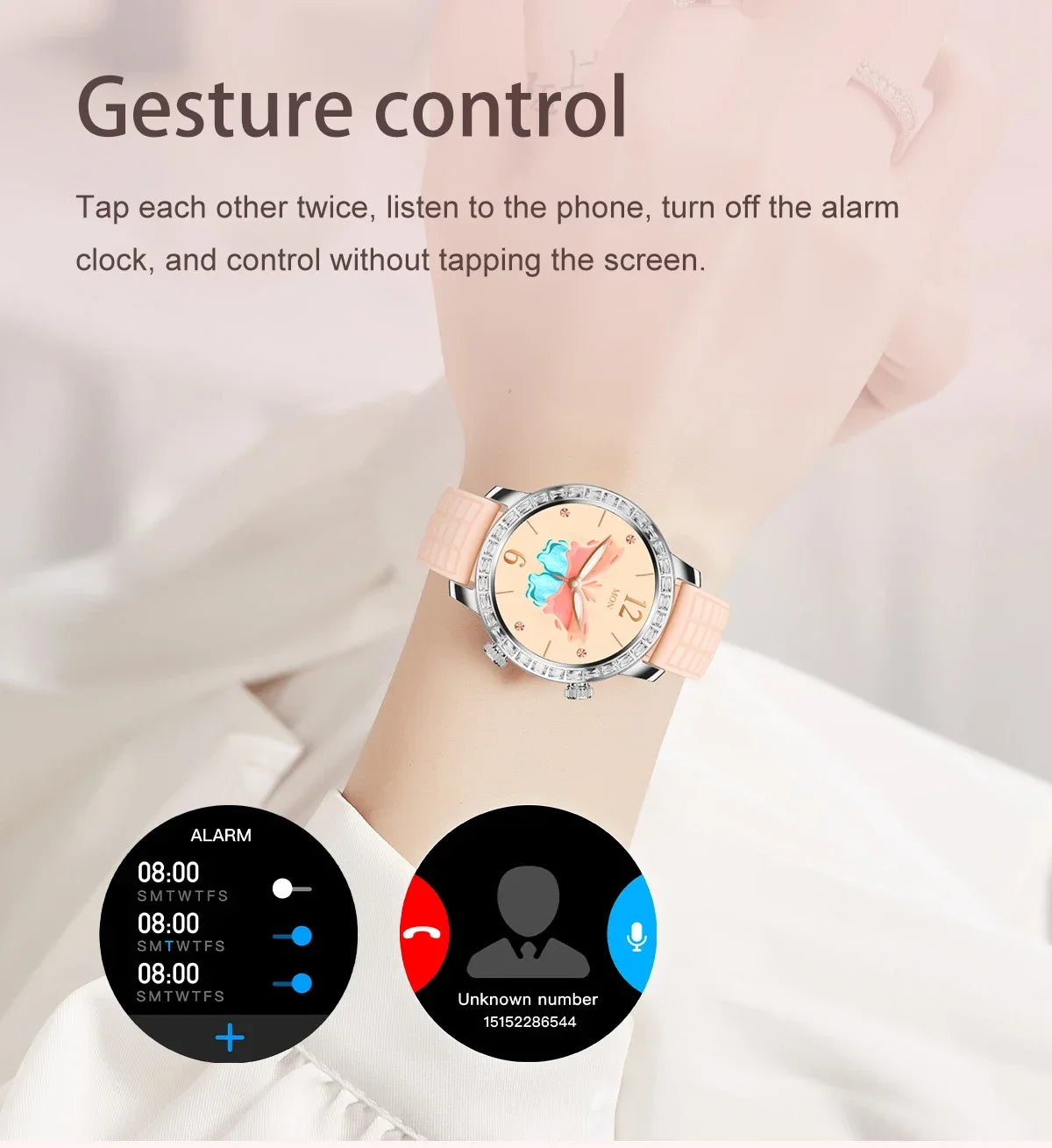 2024 Bluetooth Call Smartwatch Wireless Charger 1.3" Rdfit Voice Assistant Fitness Bracelet Z95 Mini Smart Watch Women Men