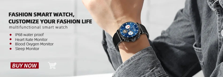 2024  AMOLED HD Screen Watch Bluetooth Call Smartwatch Waterproof Outdoor Sports Tracker 450 mA Battery fashion Men Smart Watch