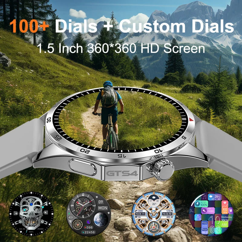 2024 New Smartwatch Men 1.5" Color Screen Full Touch Dial Outdoor Sports Waterproof Bluetooth Call Health Check Man Smart Watch