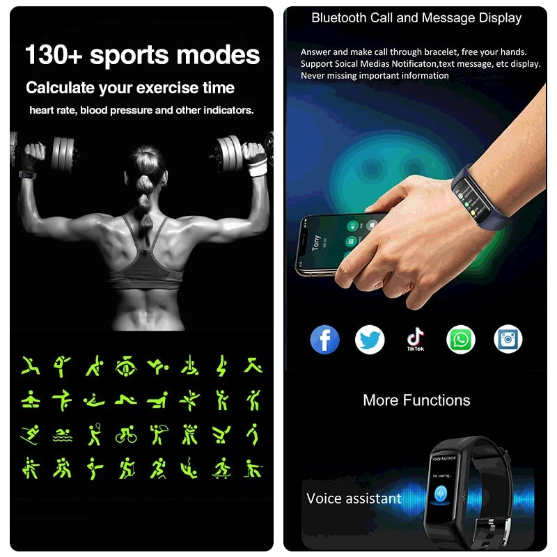 2024 New Smart Watch For Men Women Gift For Xiaomi Full Touch Screen Sport Fitness Watches BT Call Digital Smartwatch Wristwatch