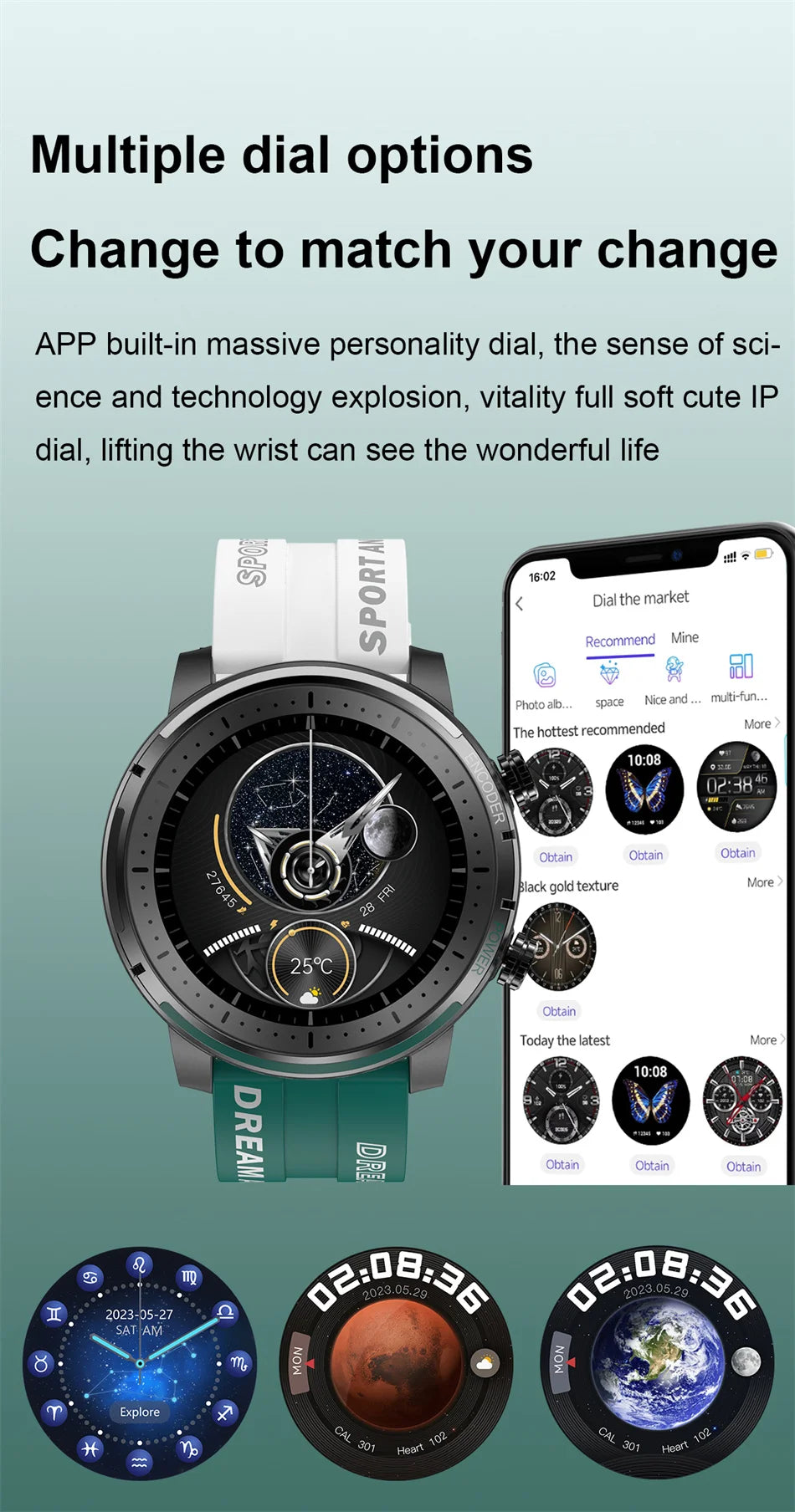 Outdoor Sports Smartwatch Men ECG+PPG Heart Rate Waterproof Watch Men Voice Assistant Bluetooth Call Smart Watch Women 2024 New