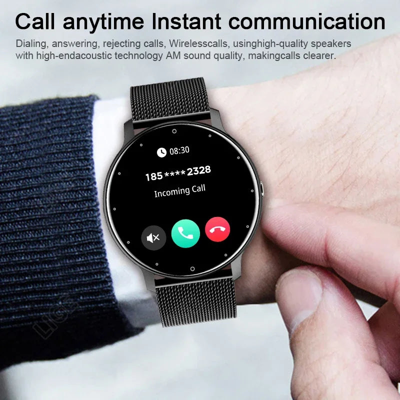 2024 New Bluetooth Call Smart Watch Men Full Touch Screen Sports Fitness Watches Waterproof Smartwatch Ladies For Android IOS