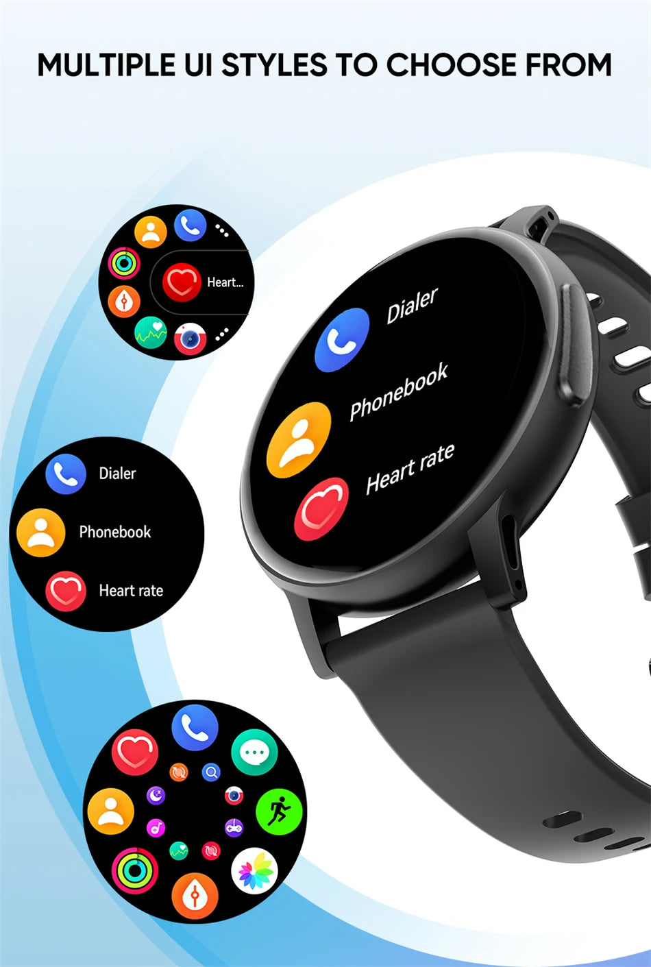 2024 New Bluetooth Call Smartwatch Women Heart Rate Sports Men Watch Fitness Tracker Waterproof Smartwatch Man For Android IOS