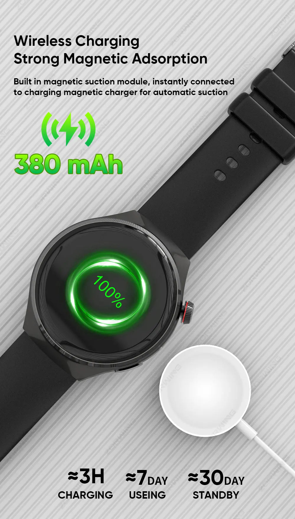 MT26 AMOLED Smart Watch Men Women Bluetooth Call Always on Display Heart rate Wireless Charging Smartwatch for Android IOS 2024