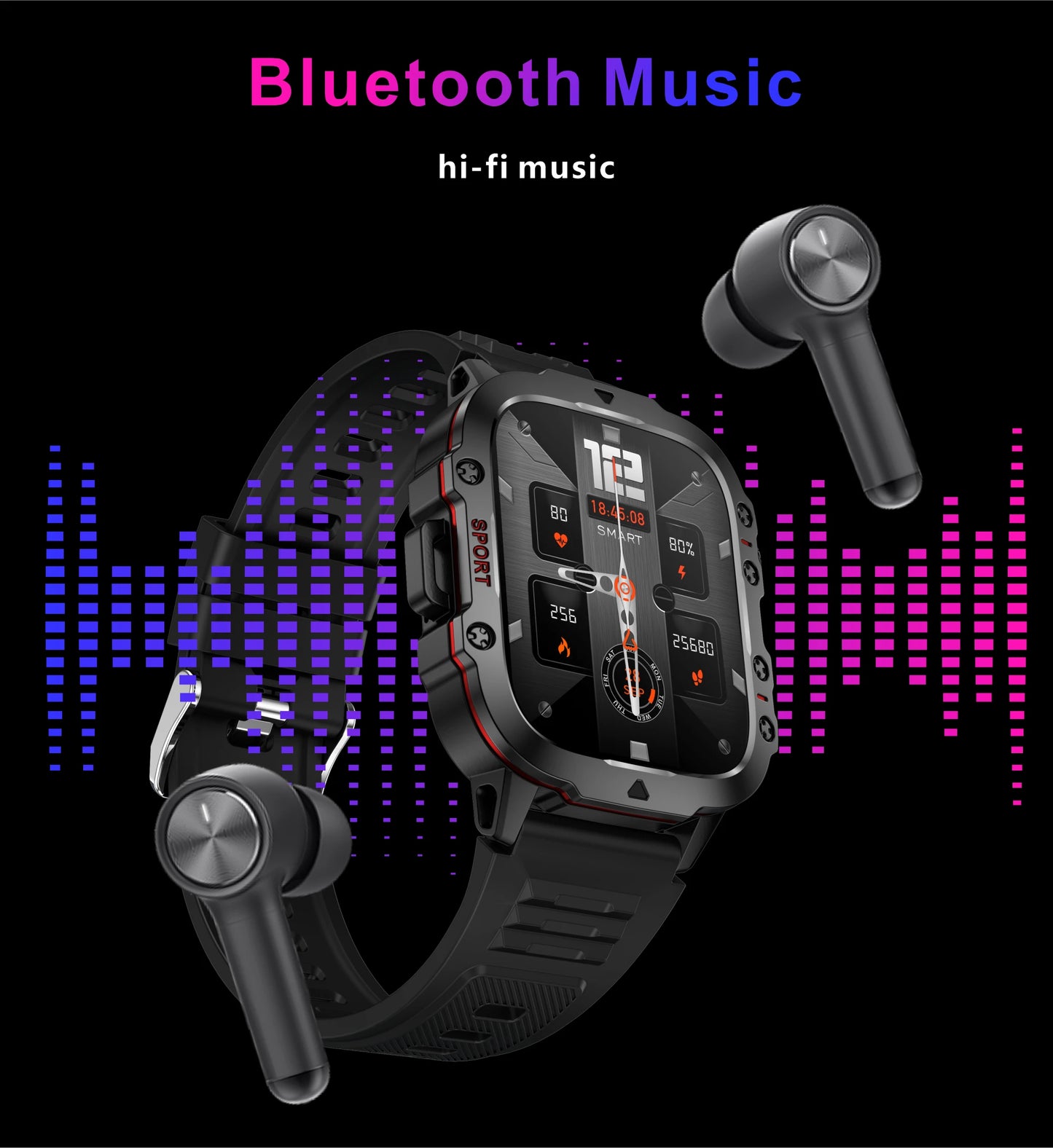 2024 NEW Bluetooth Calling Smart Watch 420mAh Blood Pressure Breathing Exercise SmartWatches 3ATM Waterproof AI Voice Men Watch