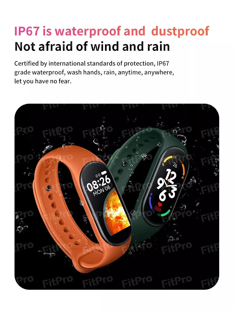 For Xiaomi Smart Watch Men Women Fitness Tracker Heart Rate Blood Pressure Monitor Sport Waterproof Smartwatch For Android IOS