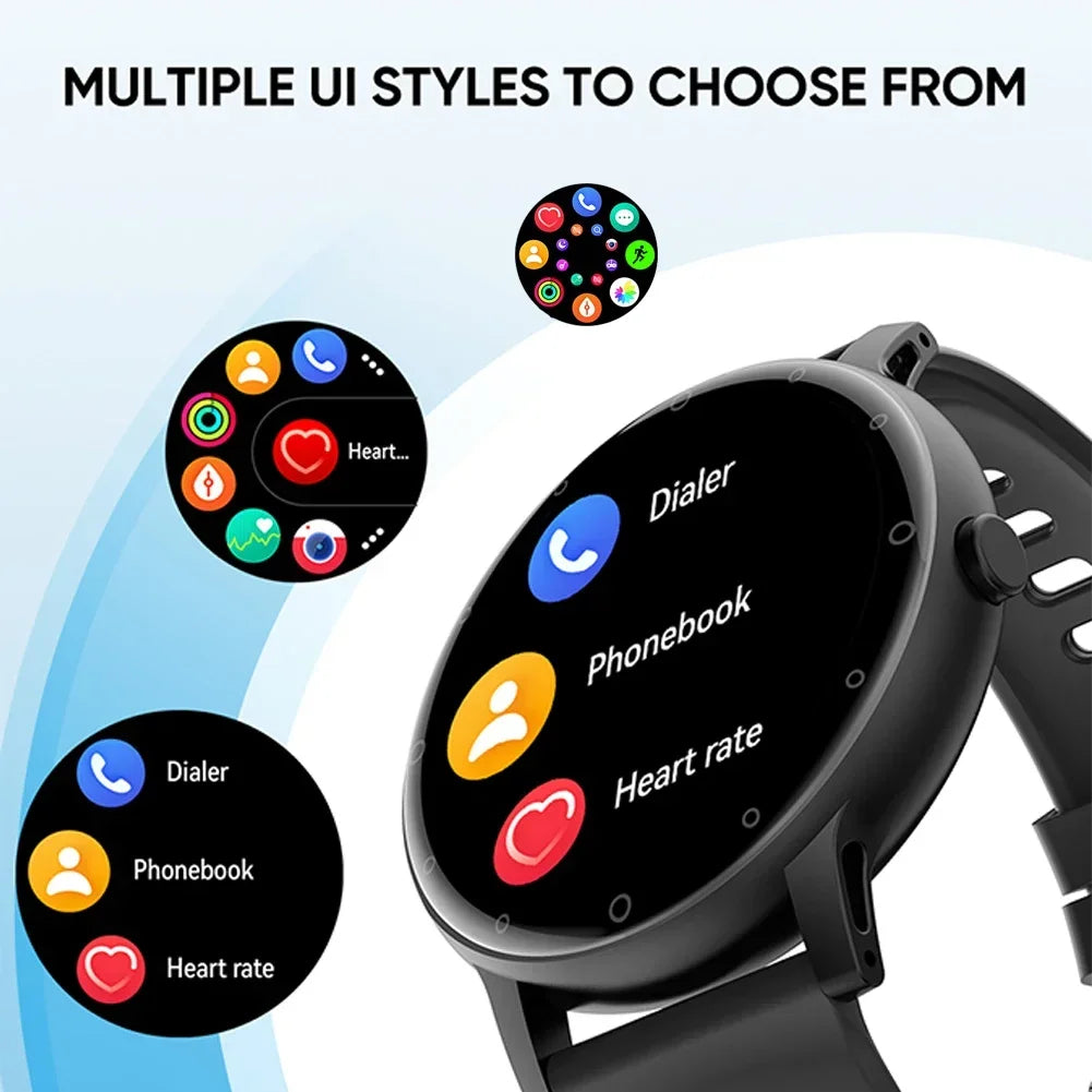 New ECG Smart Watch Men Heart Rate Voice Assistant GPS Tracker Blood Pressure Custom Dial Women Smartwatch 2024 Sport Waterproof