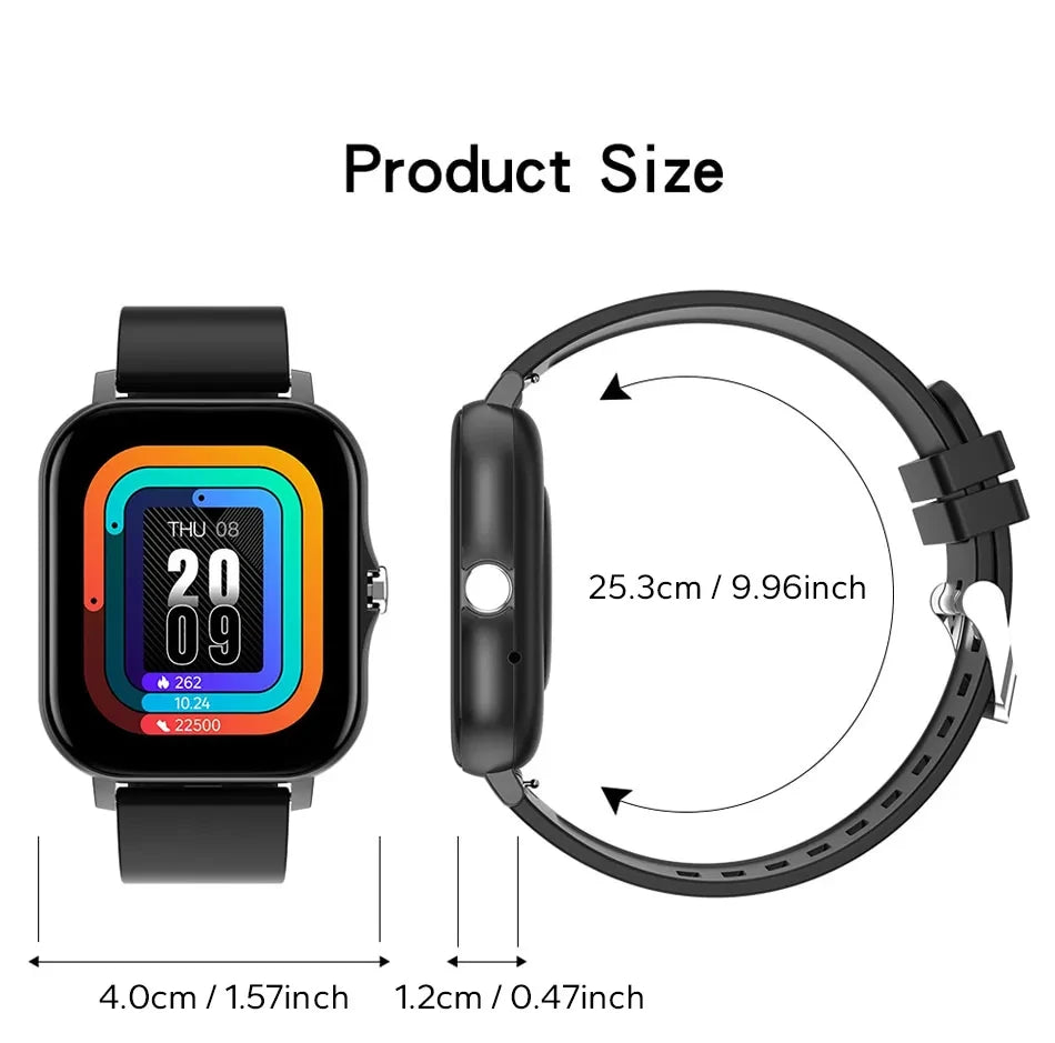 2024 New Smart Watch For Men Women Gift Full Touch Screen Sports Fitness Watches Bluetooth Calls Digital Smartwatch Wristwatch