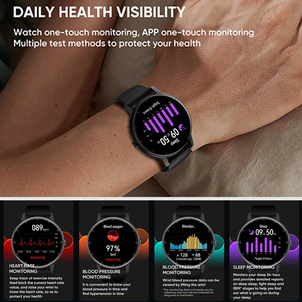 New ECG Smart Watch Men Heart Rate Voice Assistant GPS Tracker Blood Pressure Custom Dial Women Smartwatch 2024 Sport Waterproof