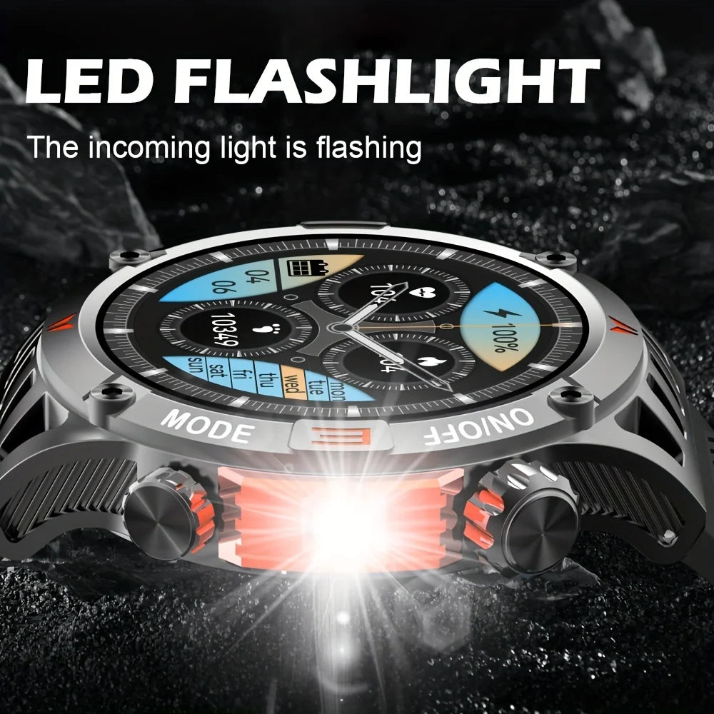 2024 New Compass Watch For Men Smart Watch Sports Fitness Watches IP67 Waterproof Smartwatch Men Bluetooth Call Health Monitor